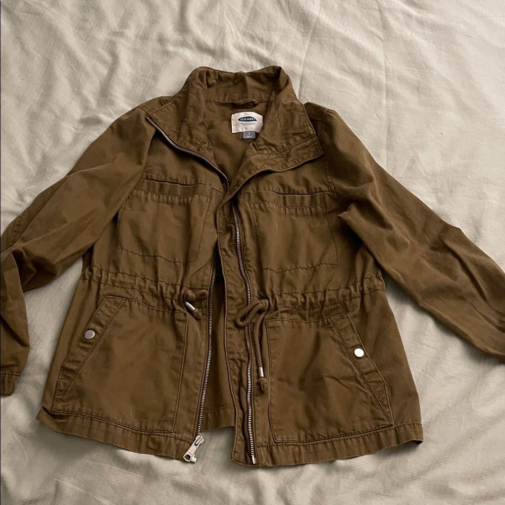 Old Navy Tan High-Collar Jacket
